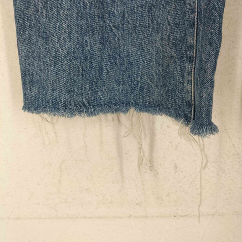 アルマーニエクスチェンジ ARMANI EXCHANGE 裾ダメージ加工ワイドデニムパンツ レディース  26